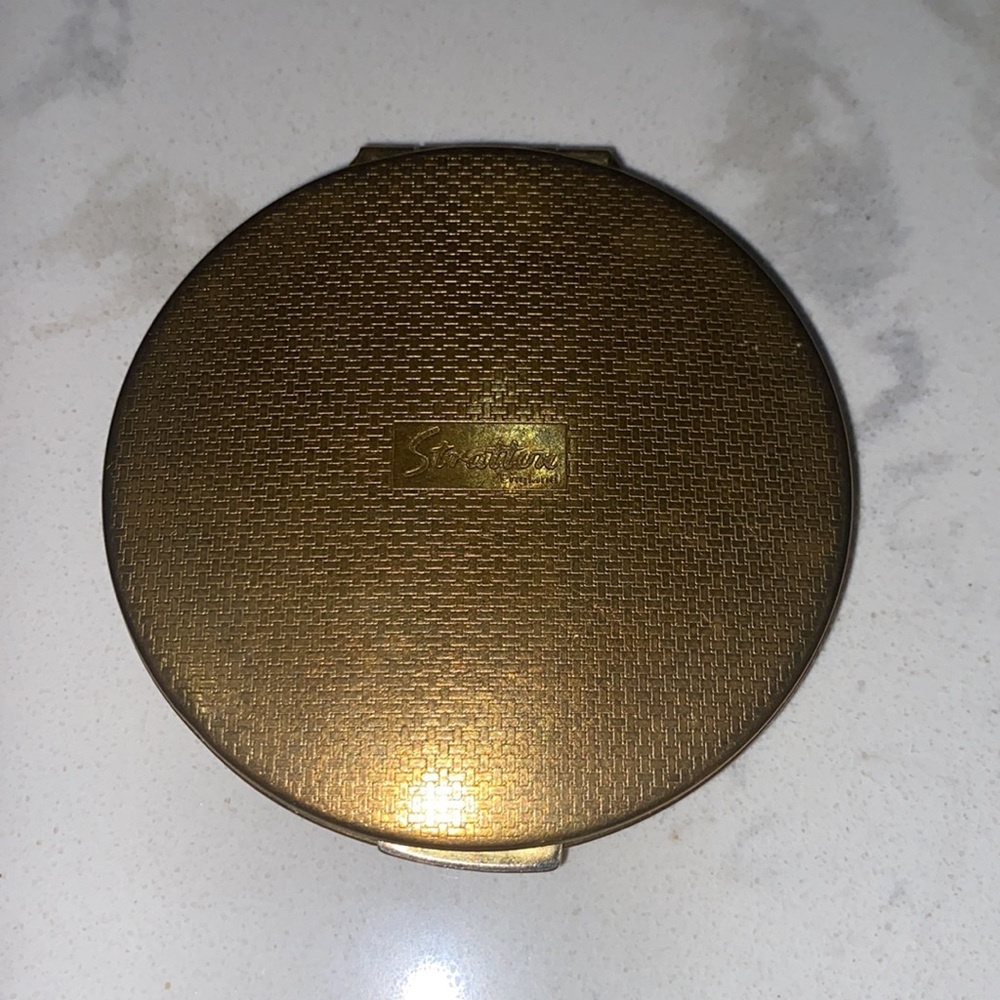 Vintage Stratton compact gold tone make-up mirror - Picture 2 of 5